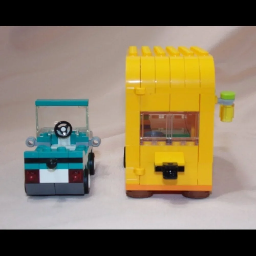 LEGO Animal Crossing 77054 Leif's Car & Live in Garden Trailer & Manual No Minis